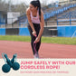 FitActive cordless skipping rope safety benefits showing no skin pinches or tripping hazards compared to traditional ropes for worry-free home workouts